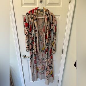 Anthropologie Sparrow Floral Duster
